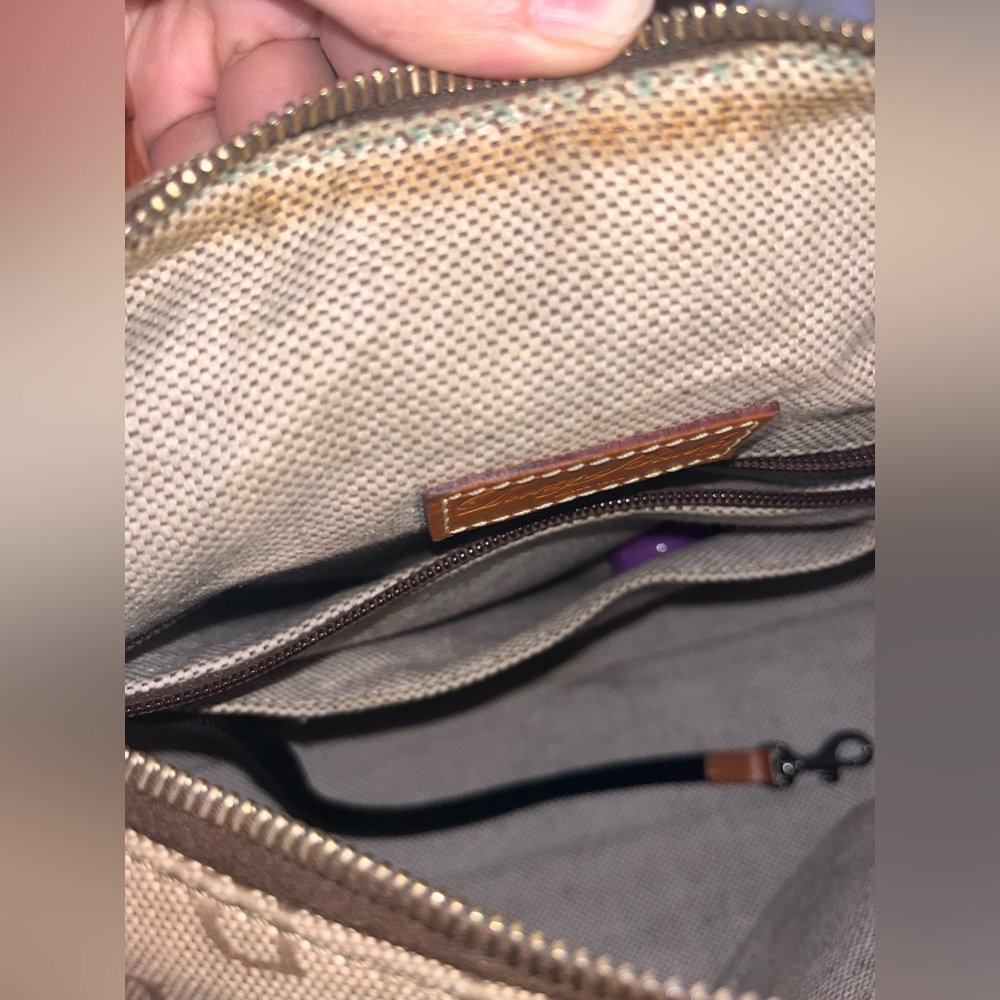 Dooney & Bourke tan brown signature canvas hobo bag - Picture 14 of 15